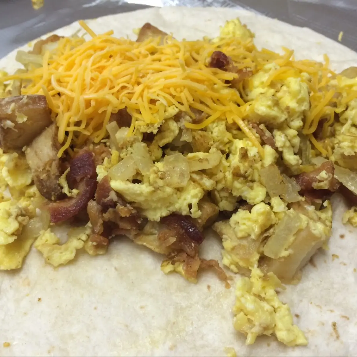 Ham Egg Cheese Taco
