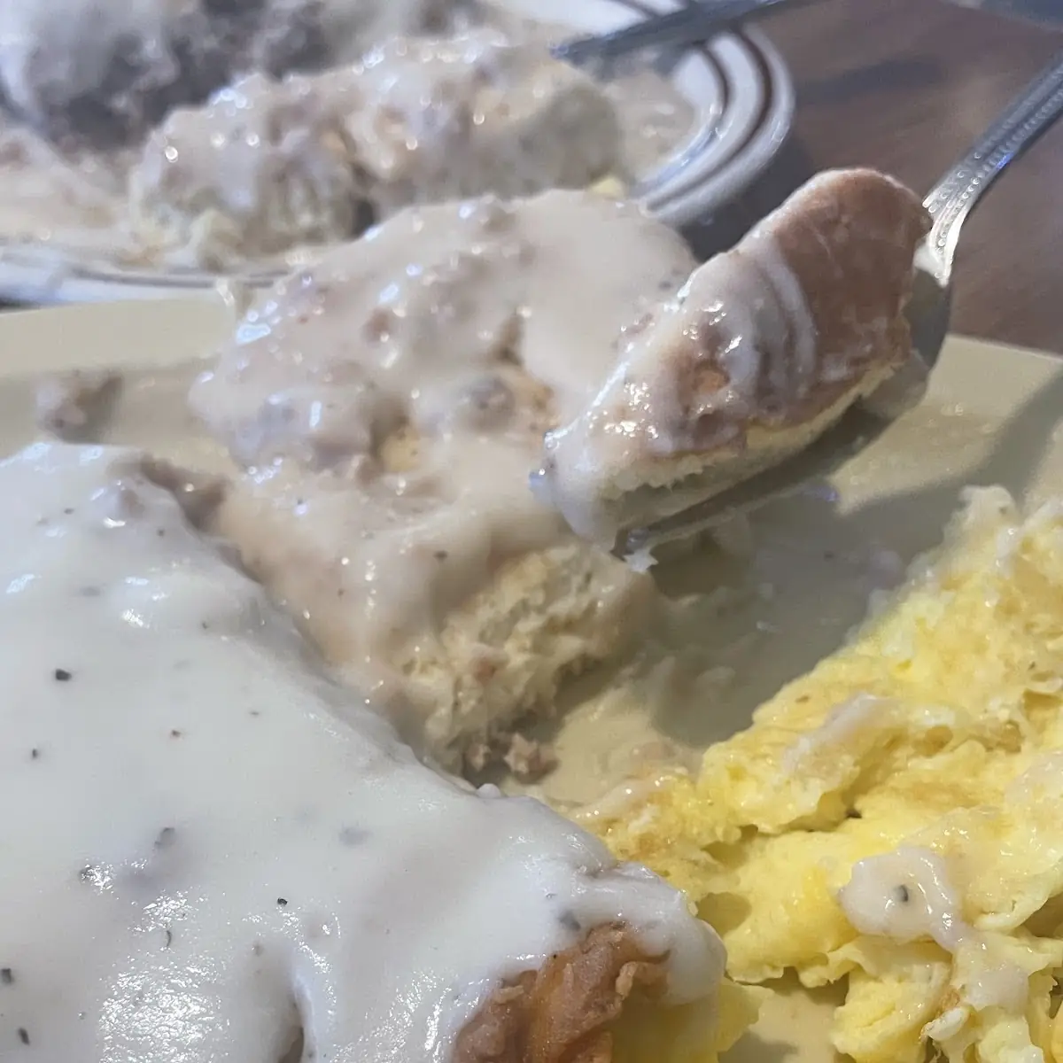 Chicken Fried Steak Scrambled Eggs