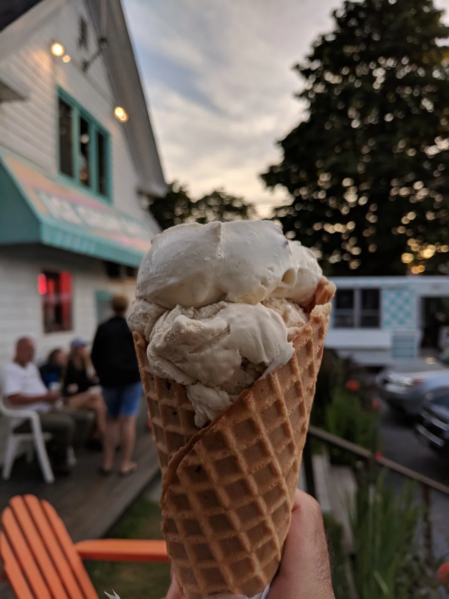 Coffee Heath Bar in Waffle Cone