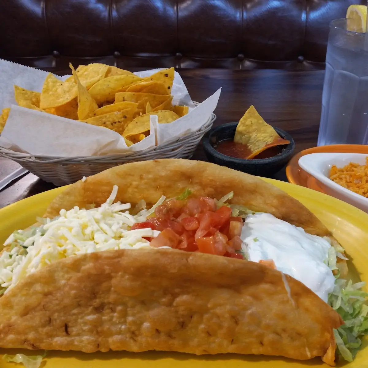 Taco Salad and Mexican Rice
