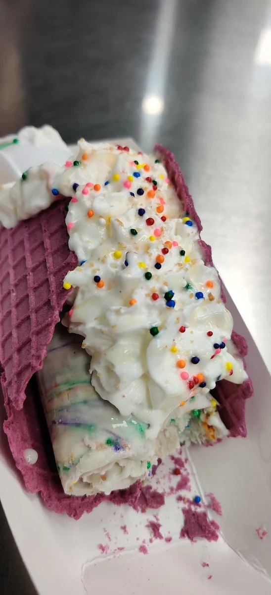 Birthday Cake Sweet Rolled Taco