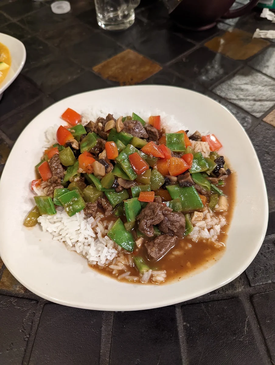 Tamarind Ginger Beef on Rice