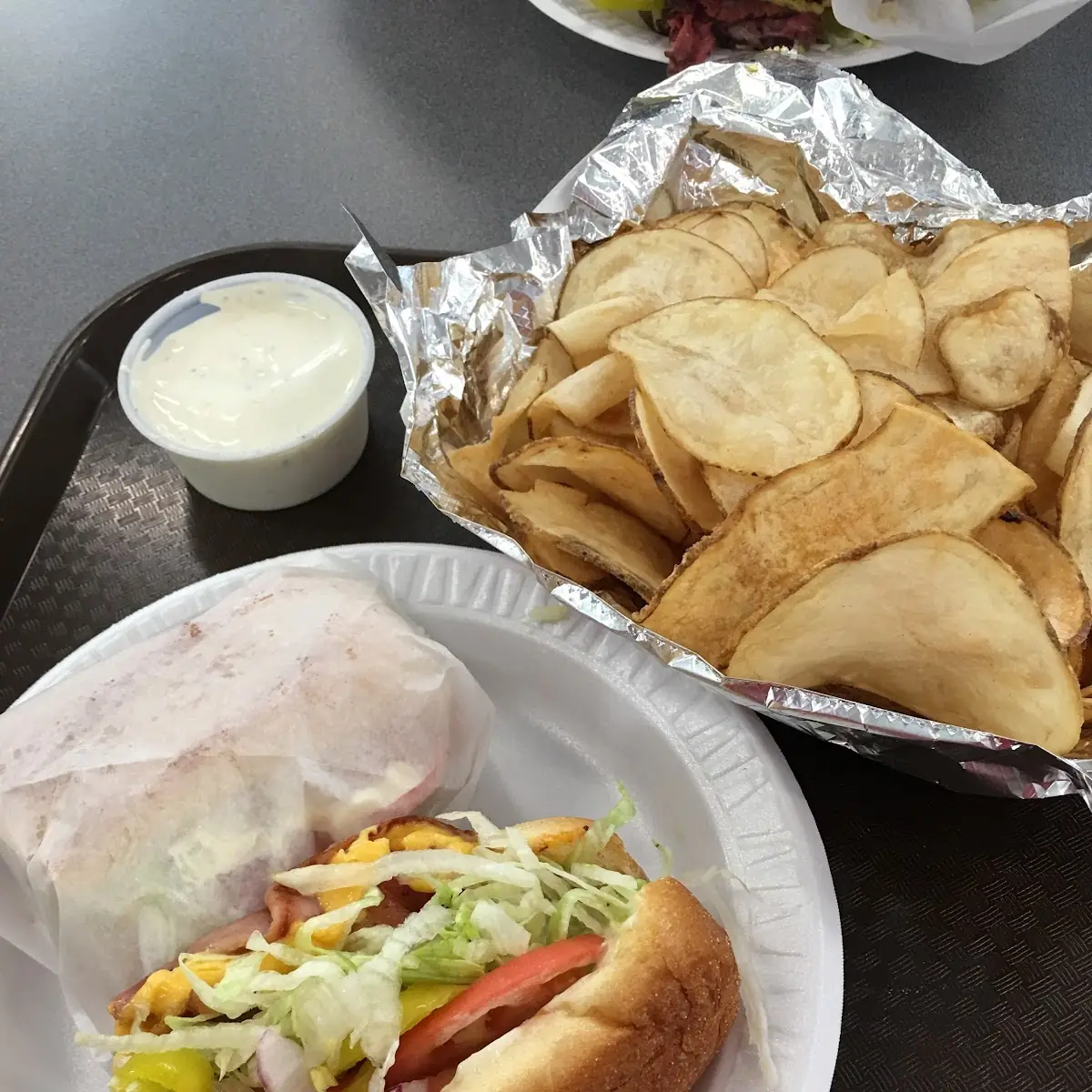 Italian Sub w Homemade Chips