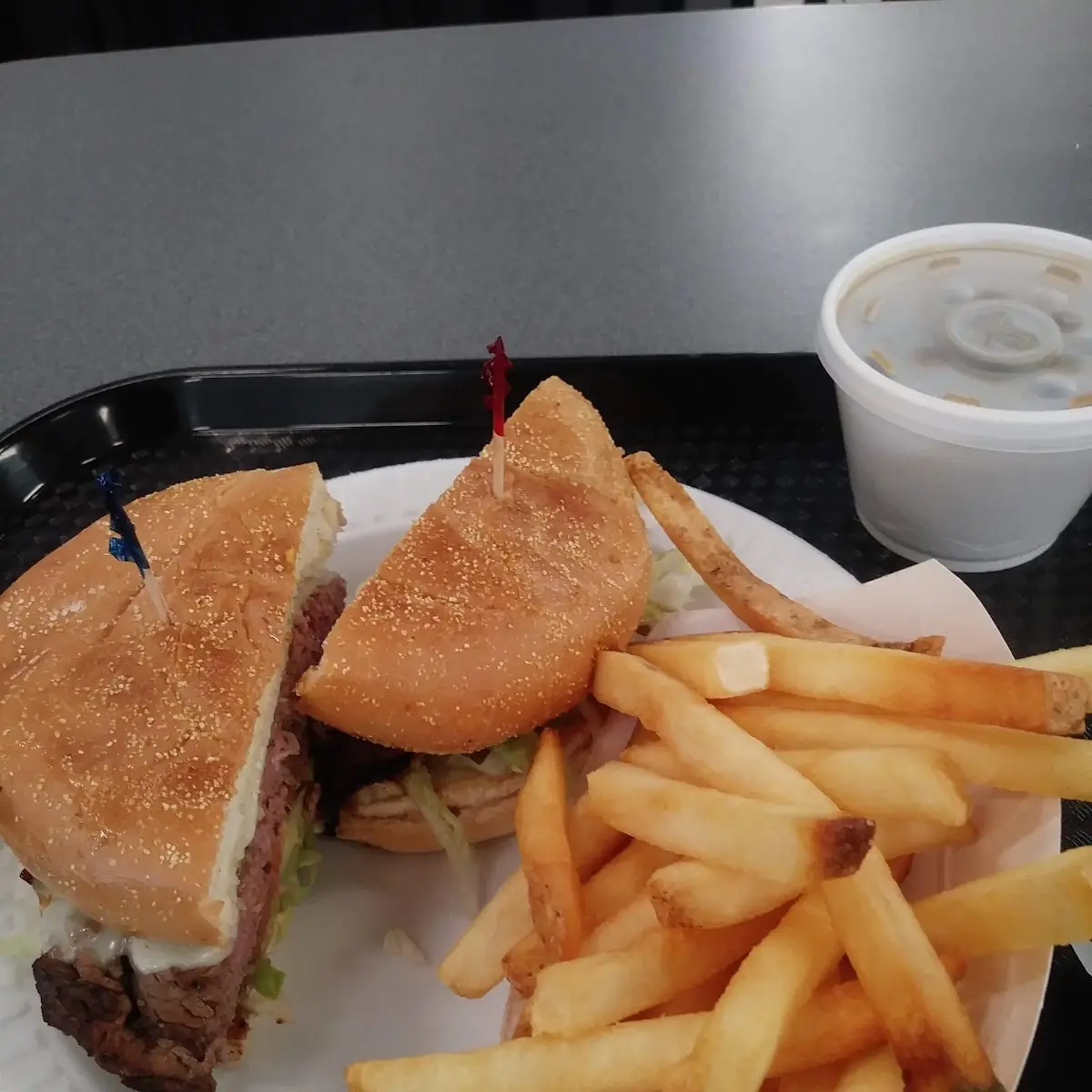 Roast Beef Sandwich and Fries