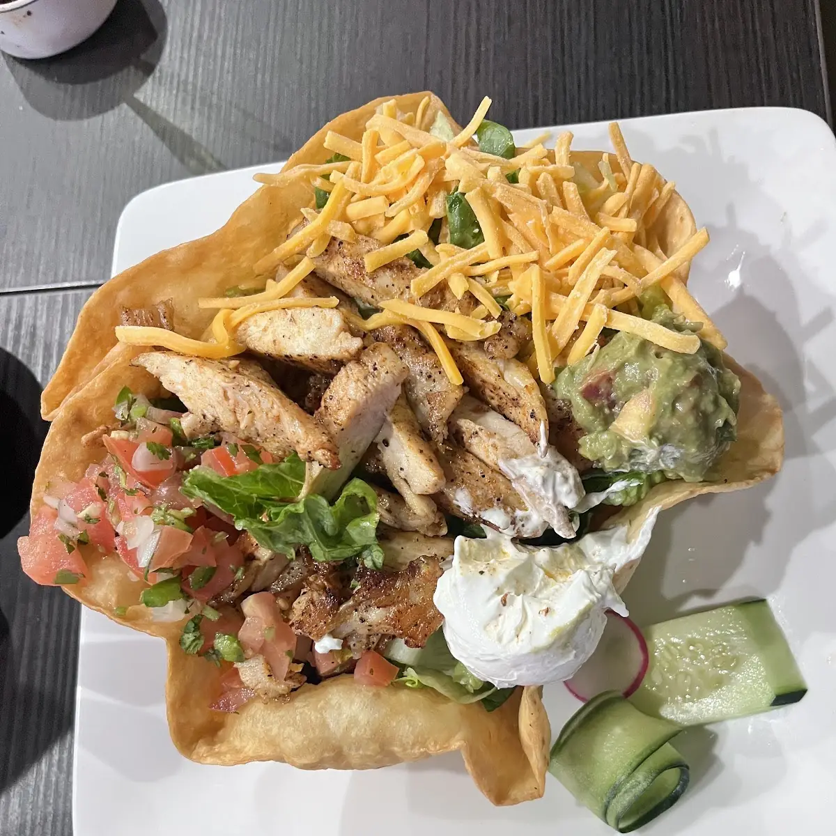 Grilled Chicken Tostada Salad