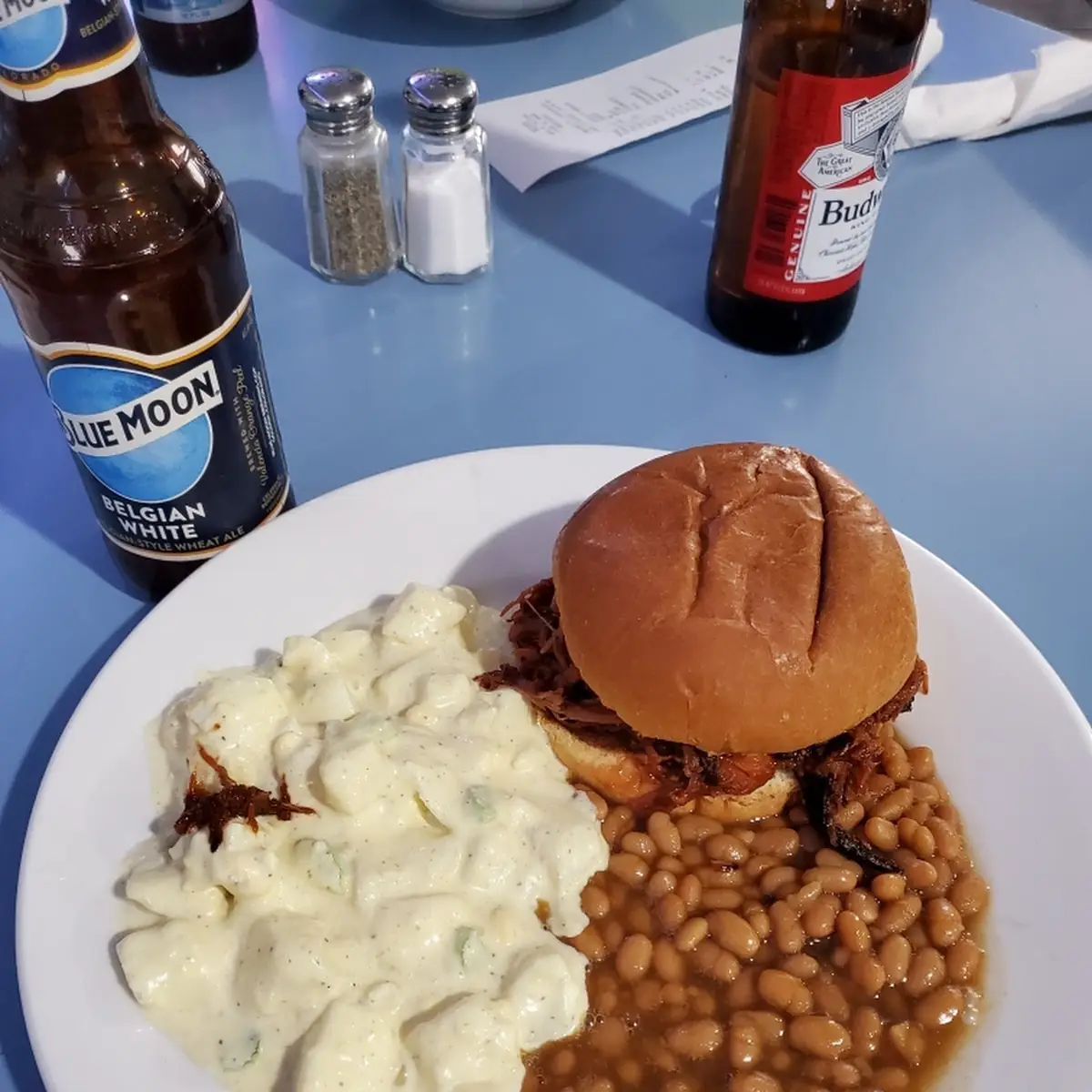 Baked Beans and Potatoe Salad