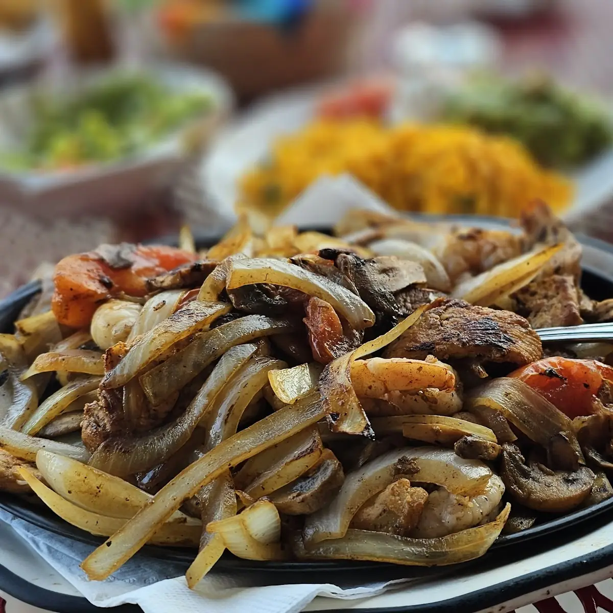 Chicken and Shrimp Fajitas