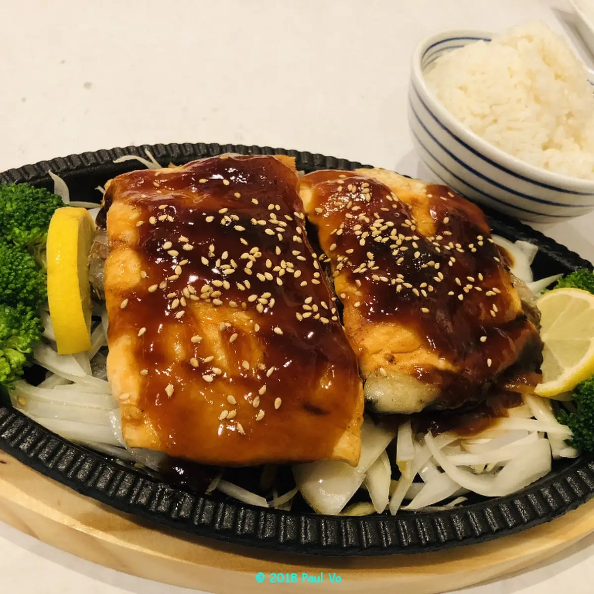Salmon & Steamed Rice