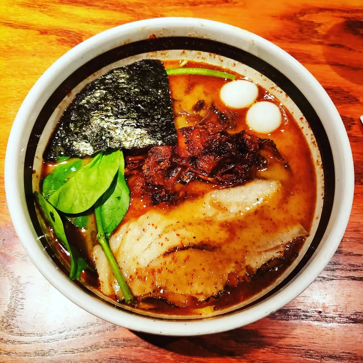 Lobster Garlic Pork Ramen with Soft Shell Crab