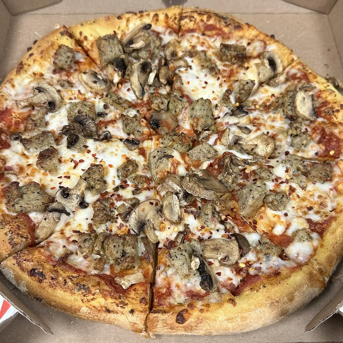 Sausage Mushroom Pizza