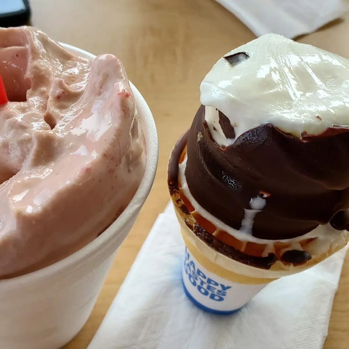 Dipped Cones & a Banana Bizzar
