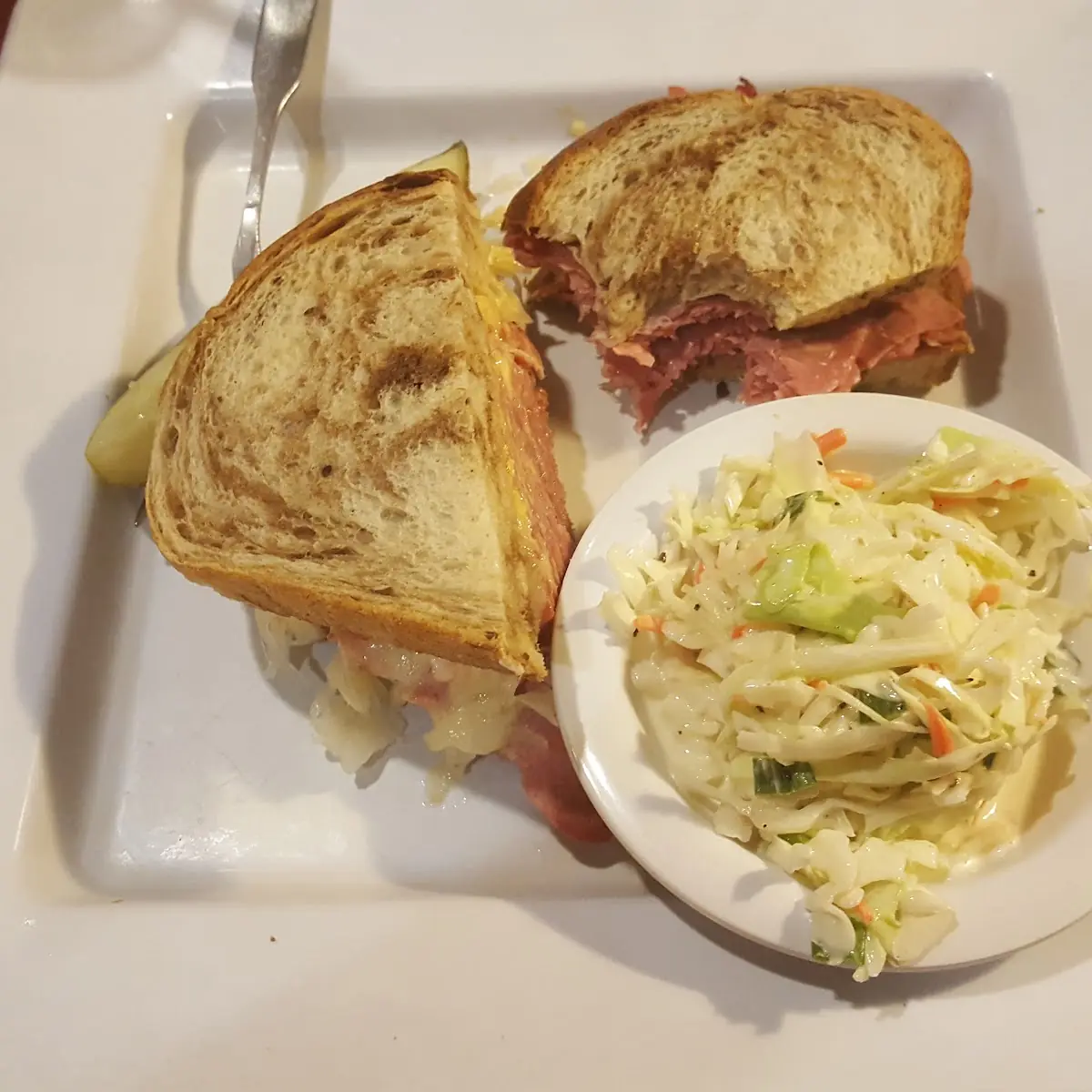 Ruben Sandwich with Coleslaw