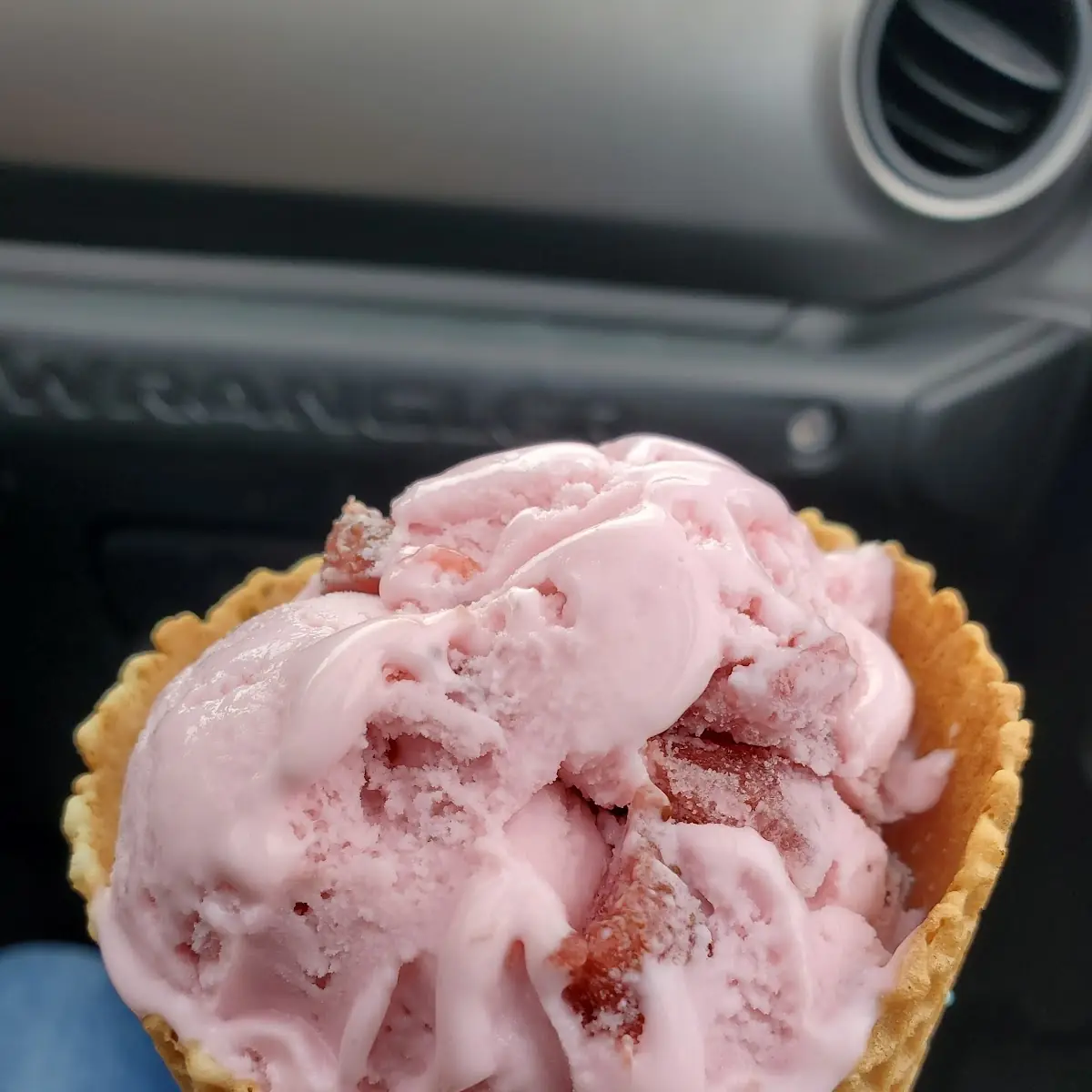 Strawberry Ice Cream Cone