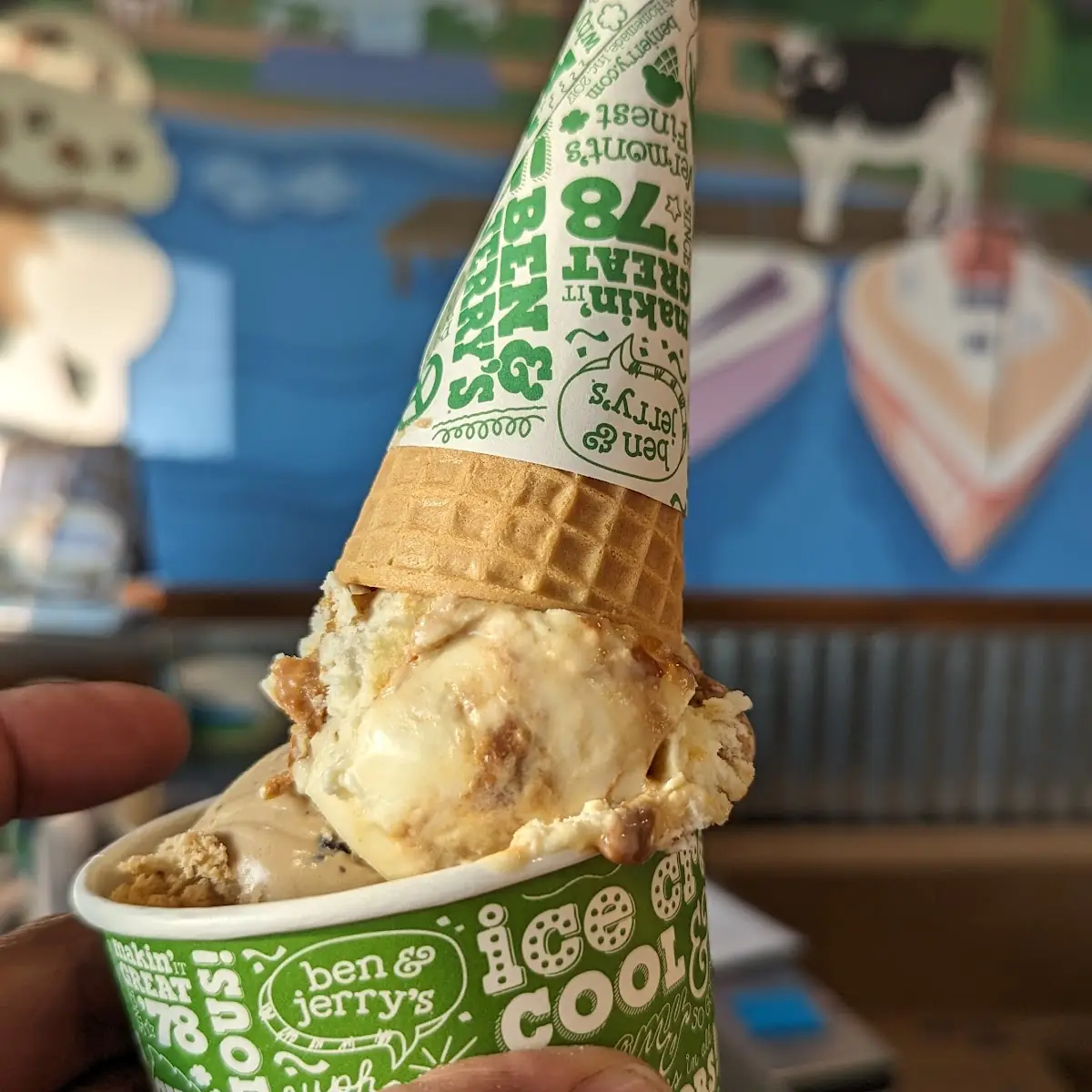Coffee Ice Cream Cone