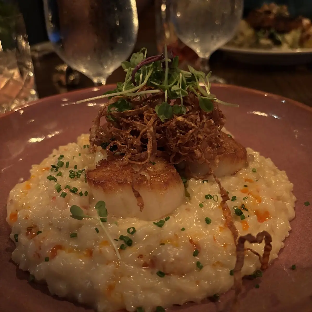 Seared Scallops and Creamy Risotto