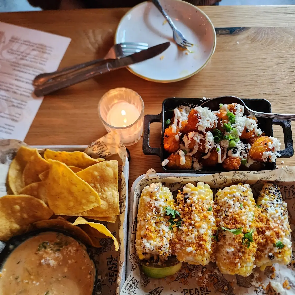 Street Corn Chips & Queso Loaded Tots