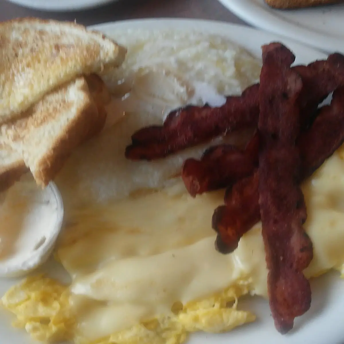 Scrambled Eggs Bacon Home Fries And