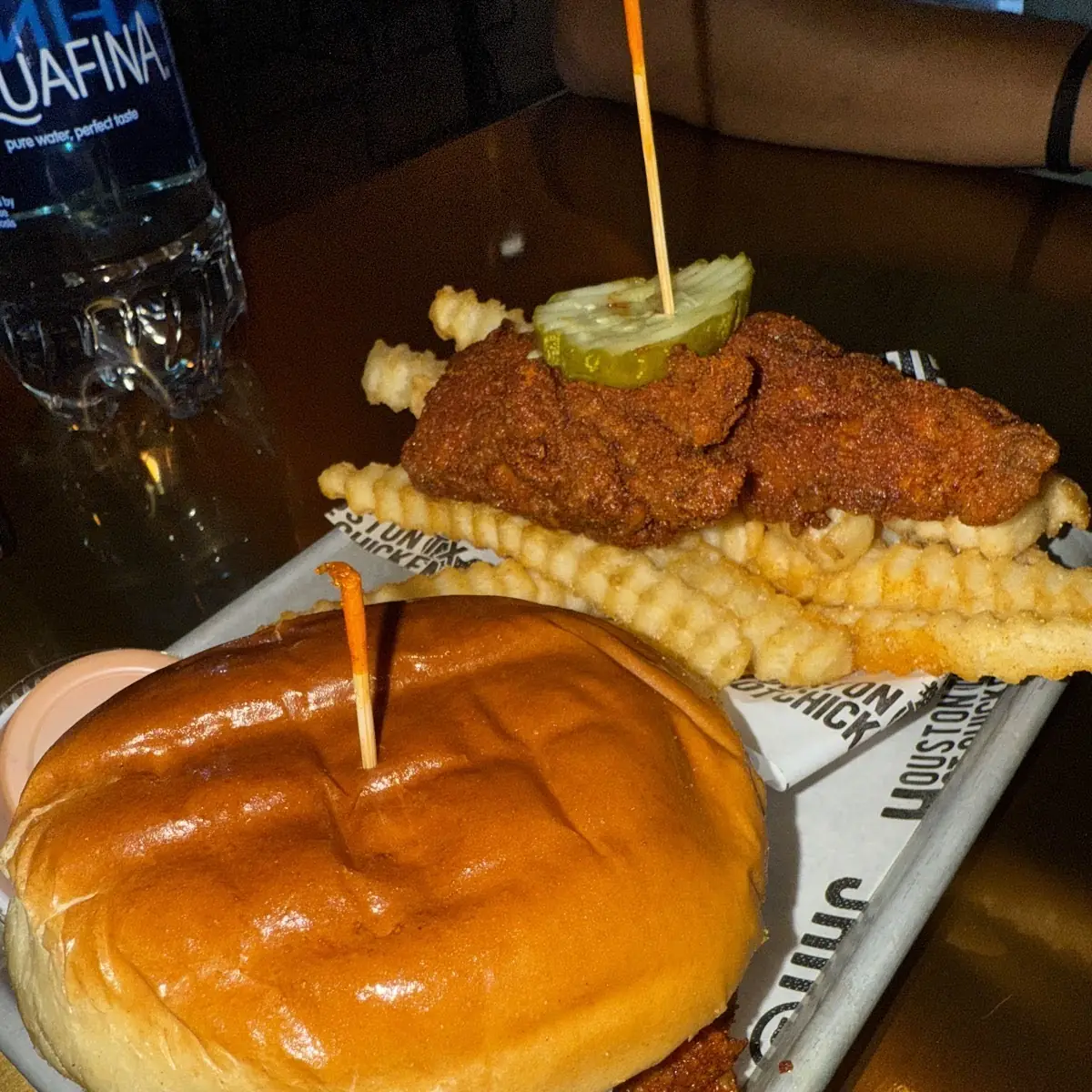 Hot Fried Chicken Sandwich with Fries