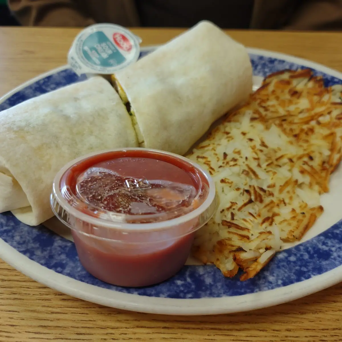 Breakfast Burrito with Hash Browns