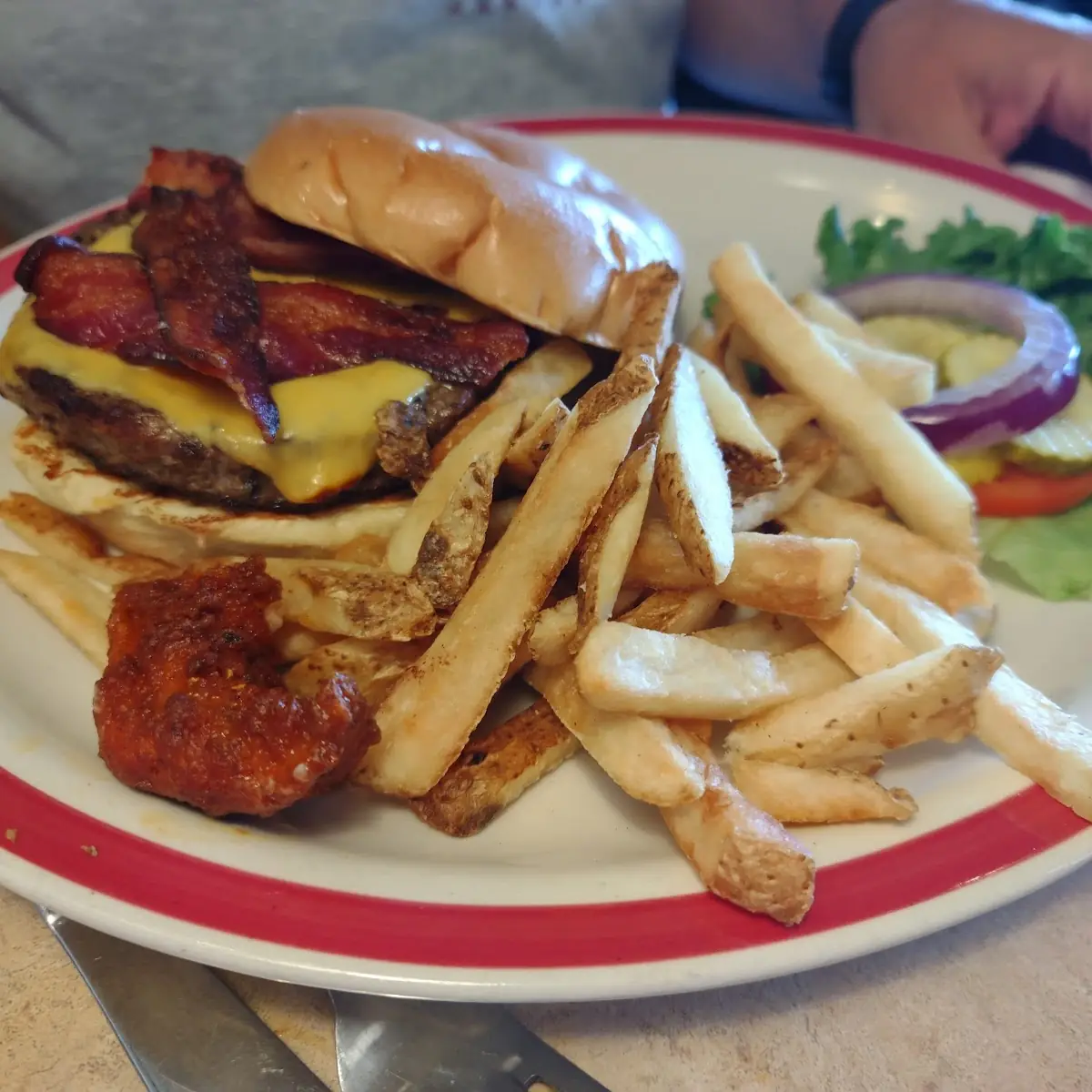 Bacon Cheeseburger Crispy Fries