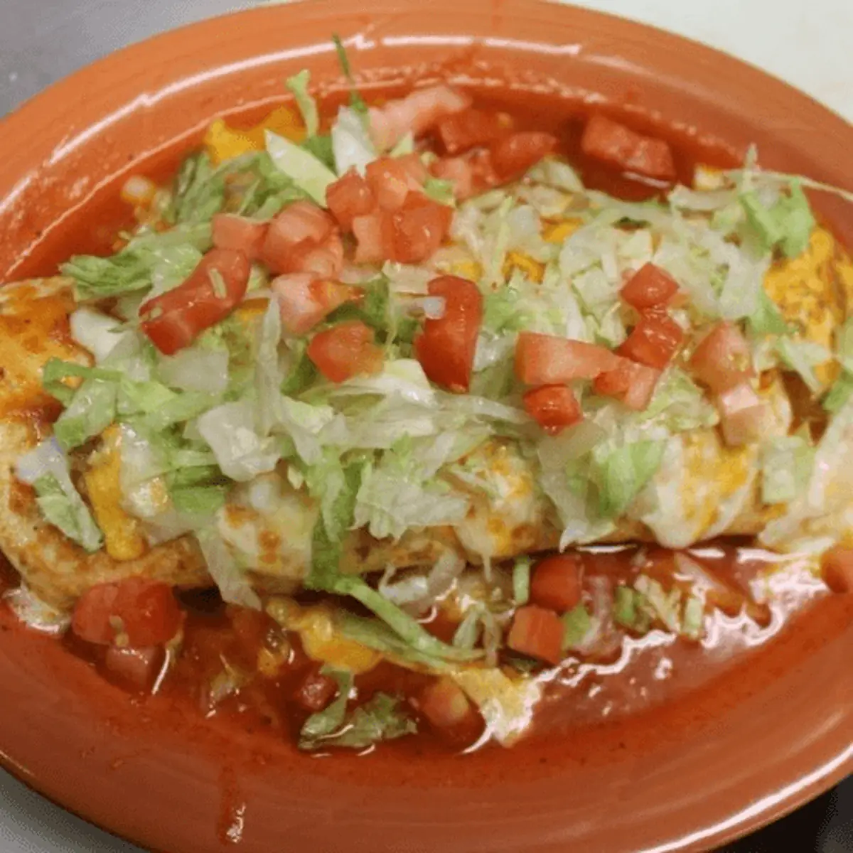Cheese Enchilada & Bean Tostada