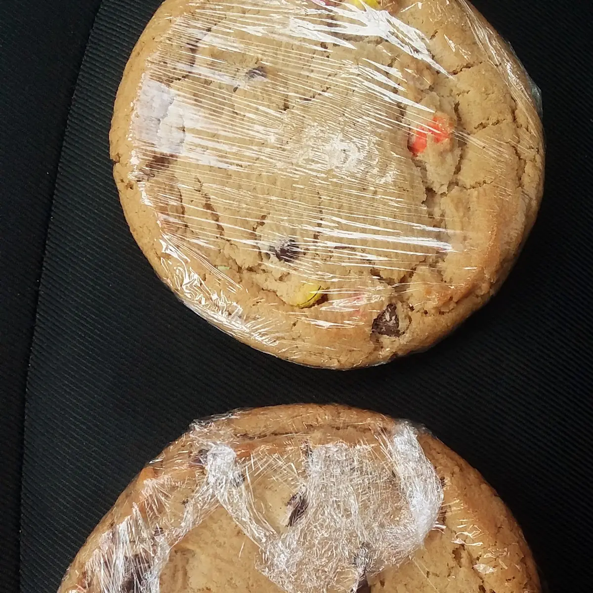 Chocolate Chip Cookie and M&M Cookie