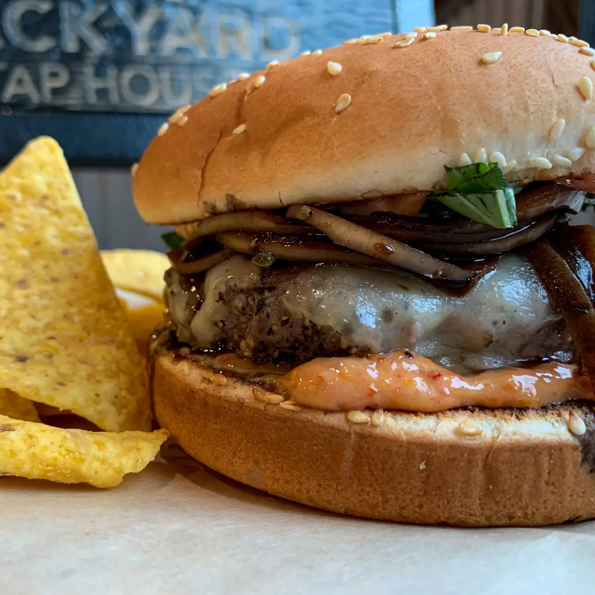 Mushroom Swiss Burger