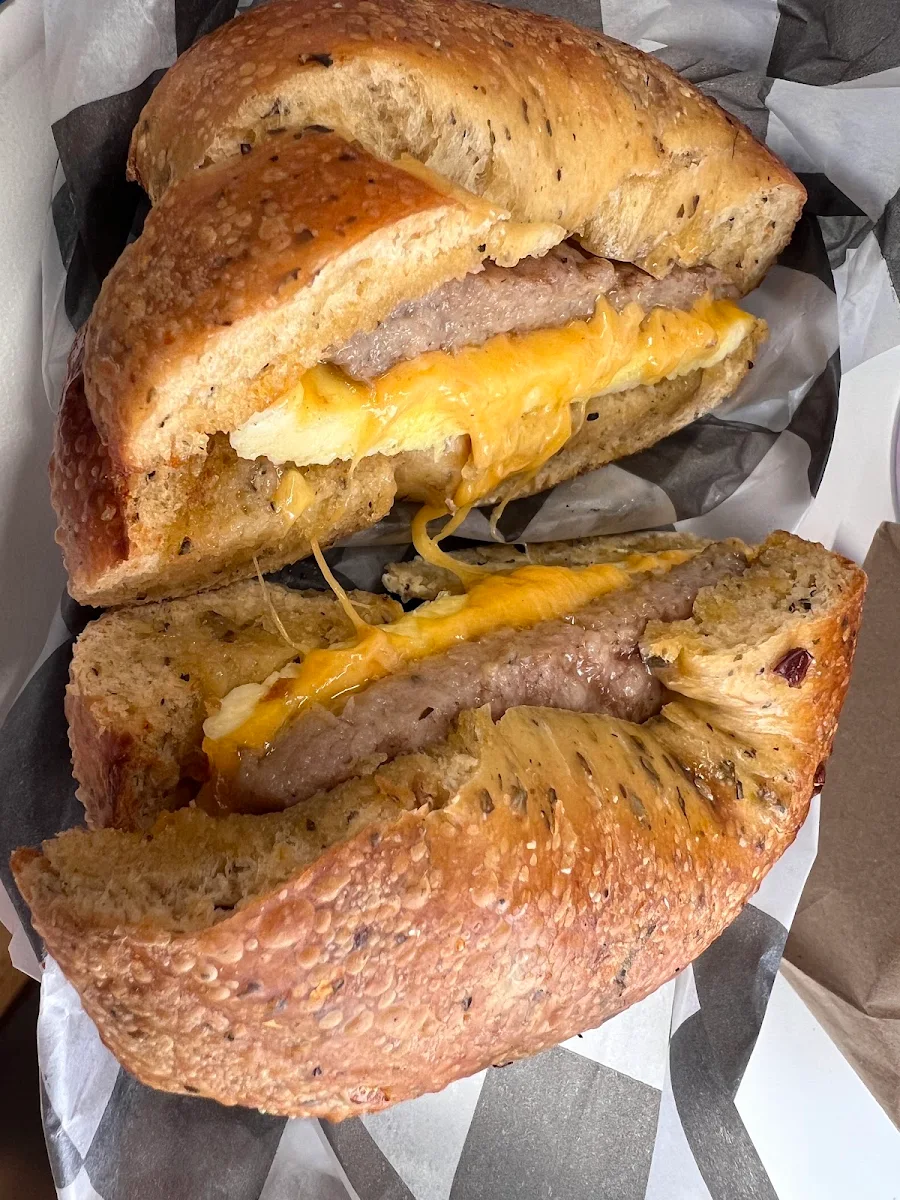 Sausage Egg & Cheese Bagel