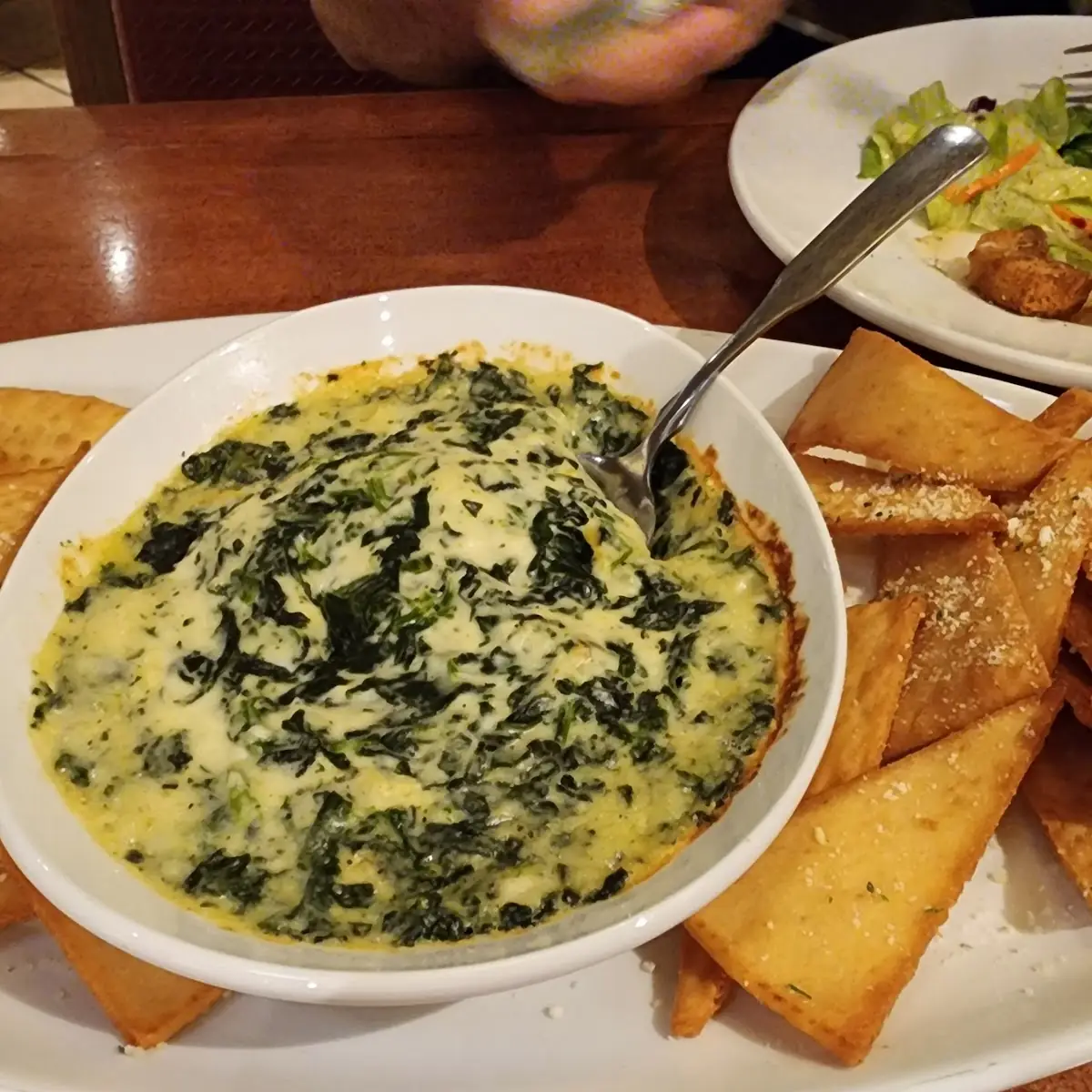Spinach Artichoke Dip with Chips