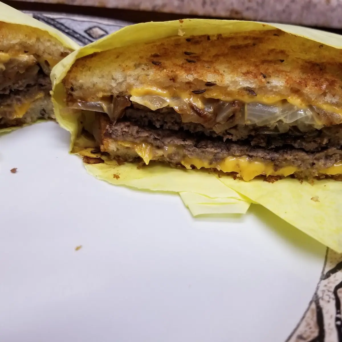Patty Melt with Grilled Onions