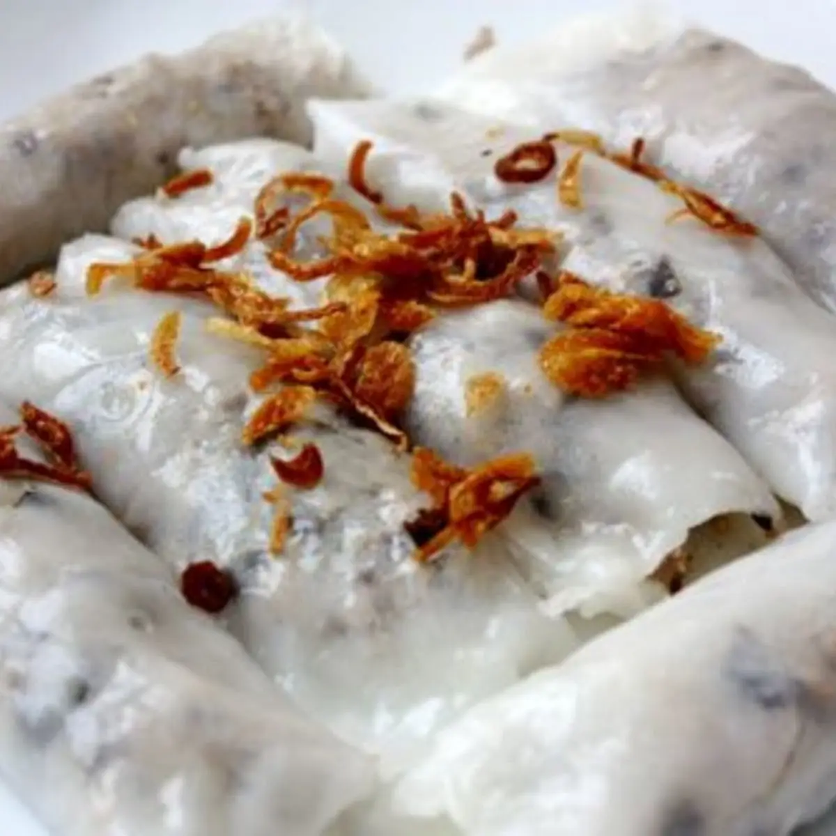 Steam Rice Rolls with Meat Bánh Cuốn