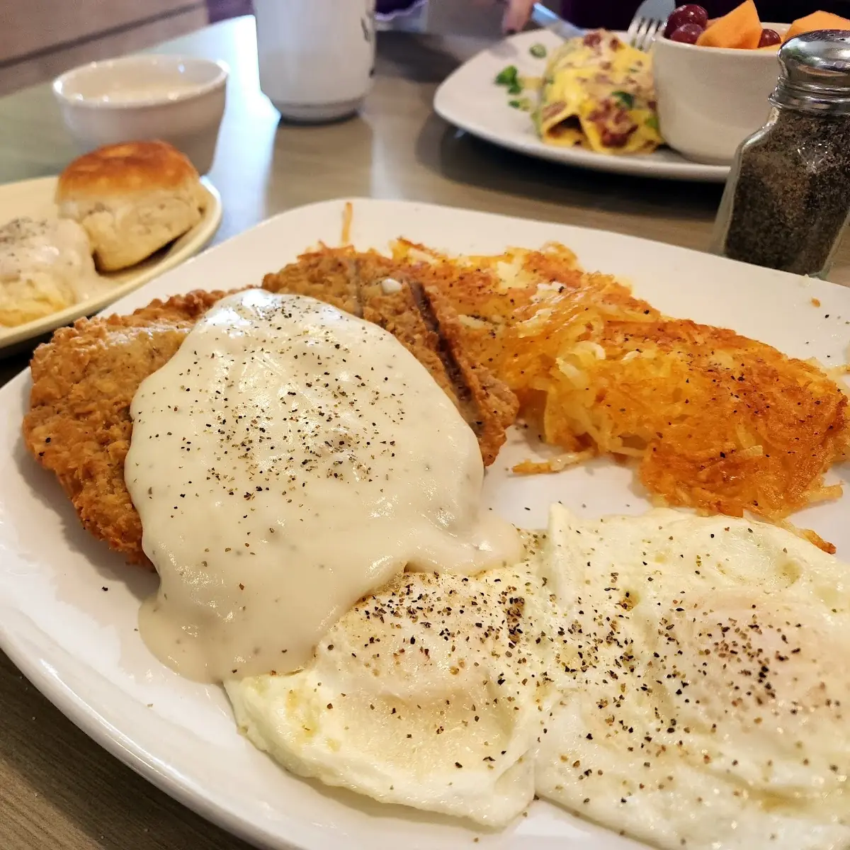 Country Fried Steak Breakfast 1030 Cal