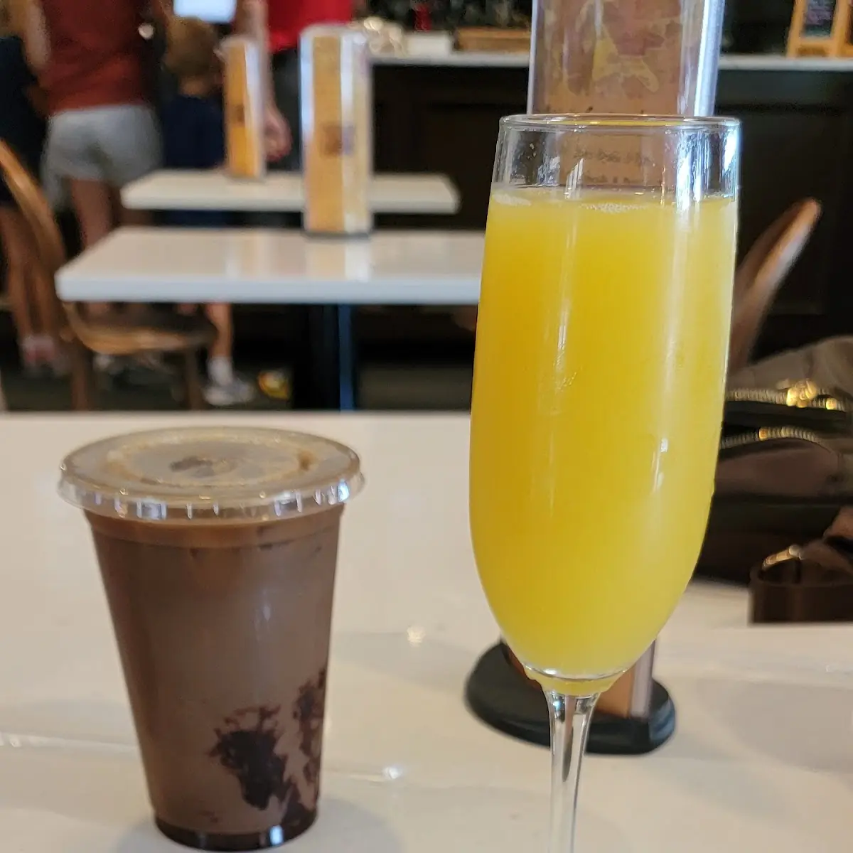 Cracked Dubai Chocolate Iced Latte