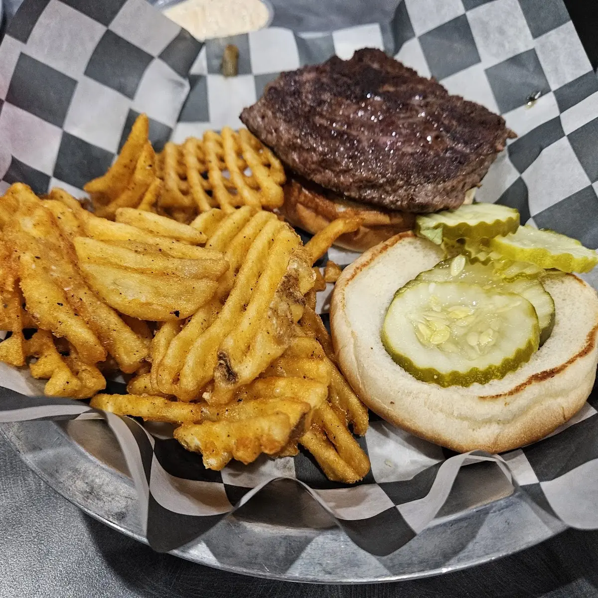 Burger and Fries