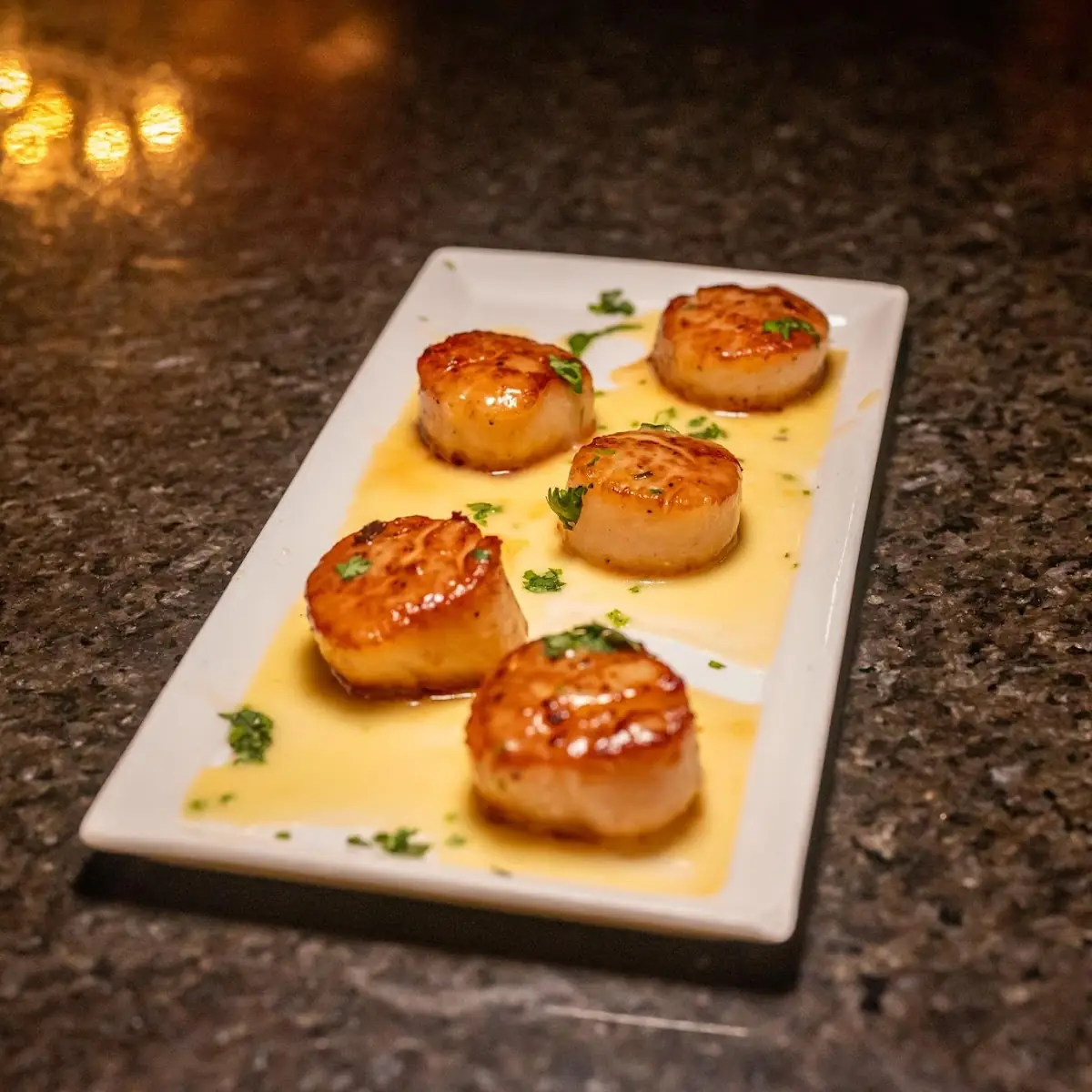 Pan Seared Scallops Entree