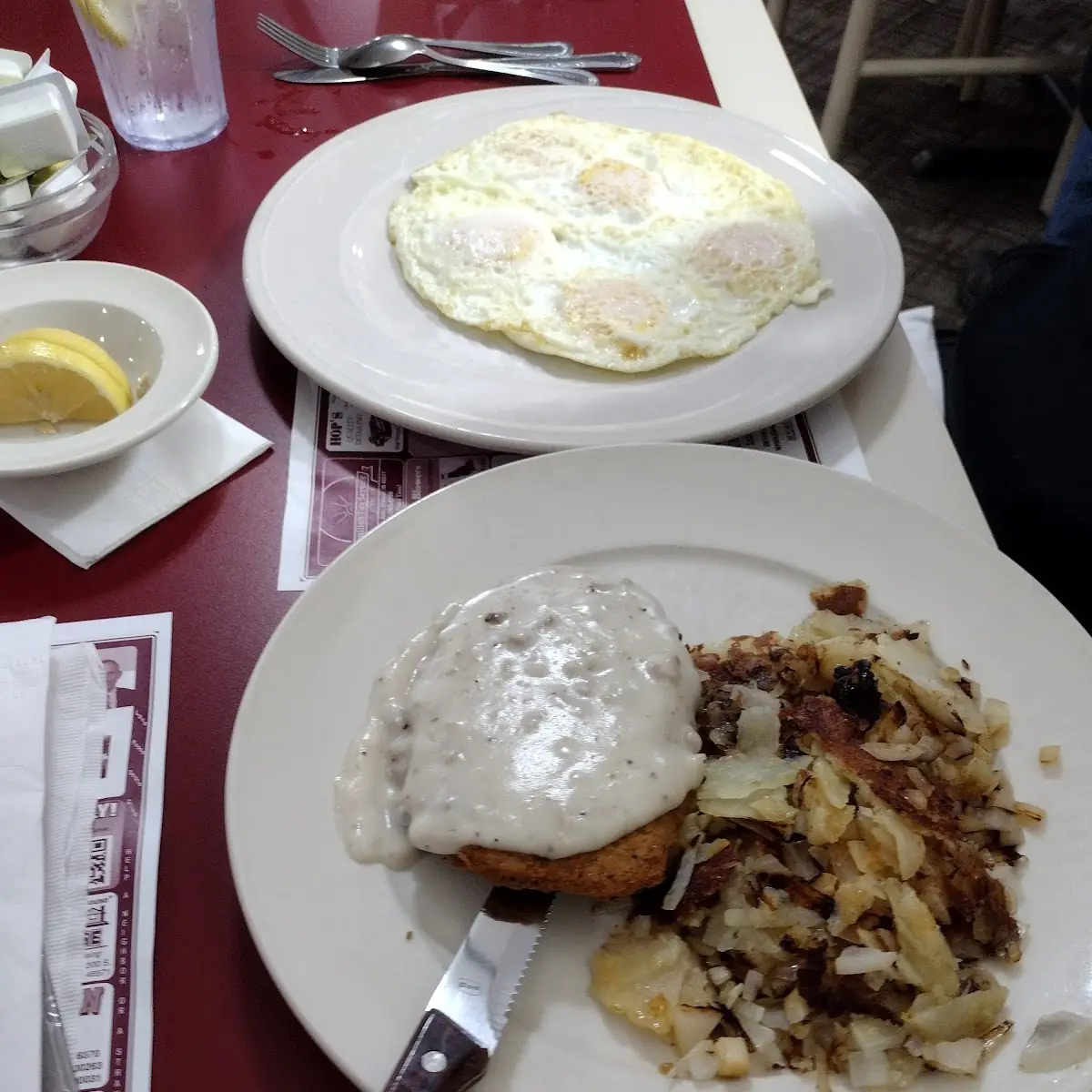 Chicken Fried Steak 5 Eggs
