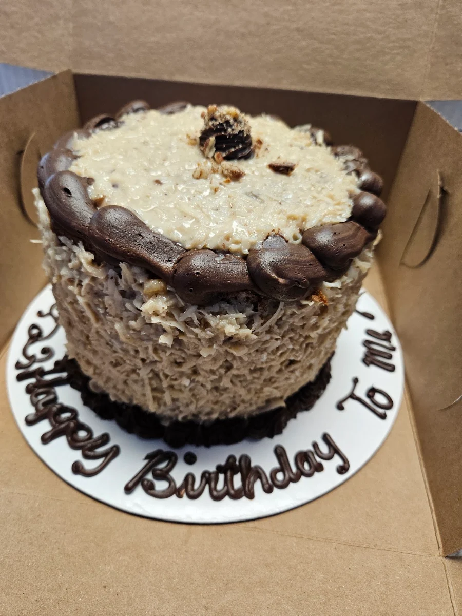 German Chocolate Cake Slice