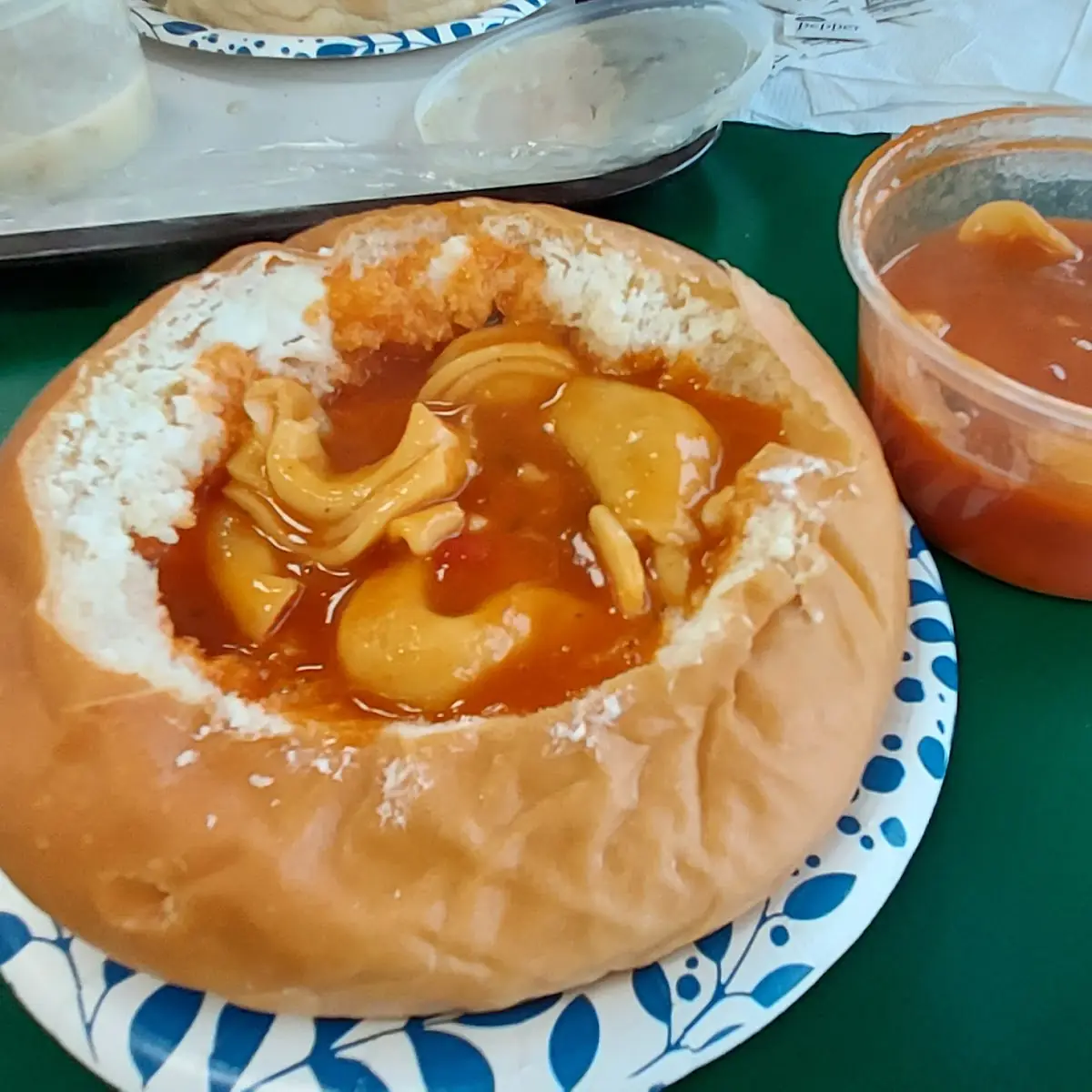 Tomato Bisque with Ravioli