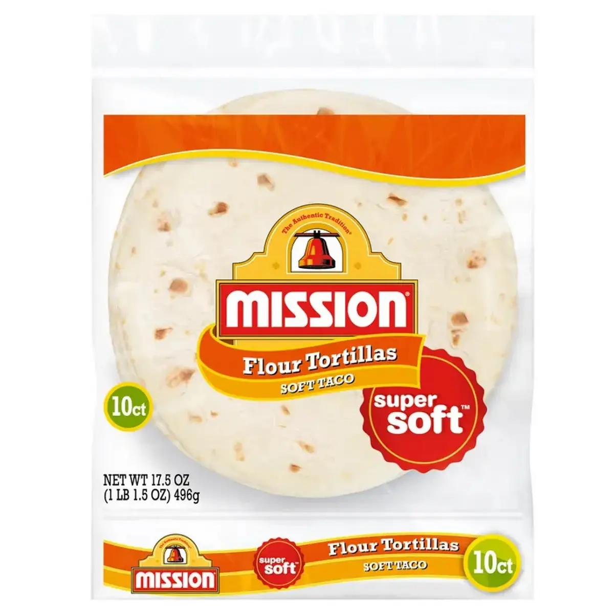 Mission Flour Tortillas Soft Taco Medium - 10 Pack