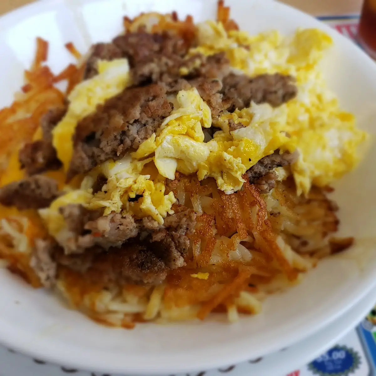 Bacon Egg & Cheese Hashbrown Bowl