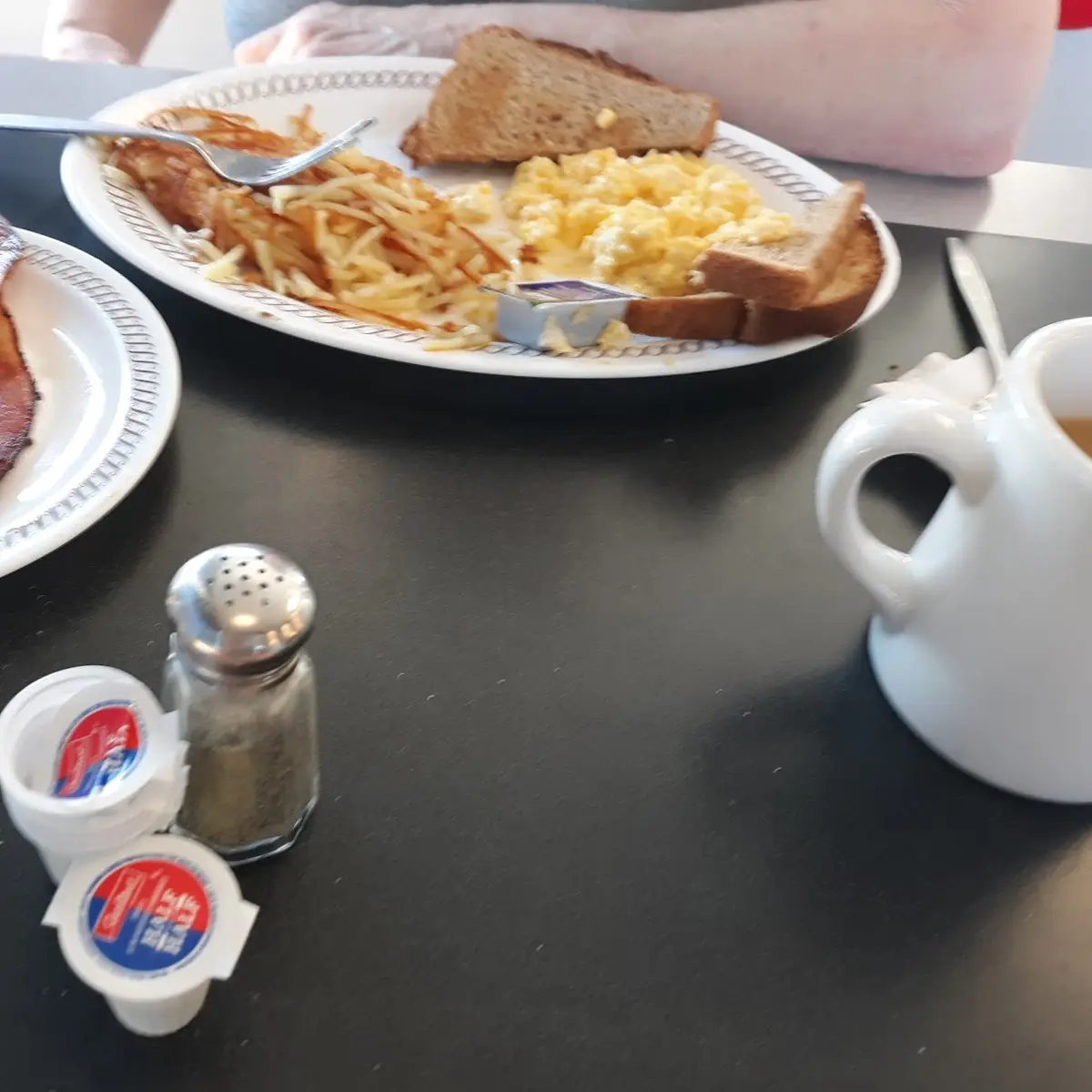 Bacon Scrambled Eggs and Toast