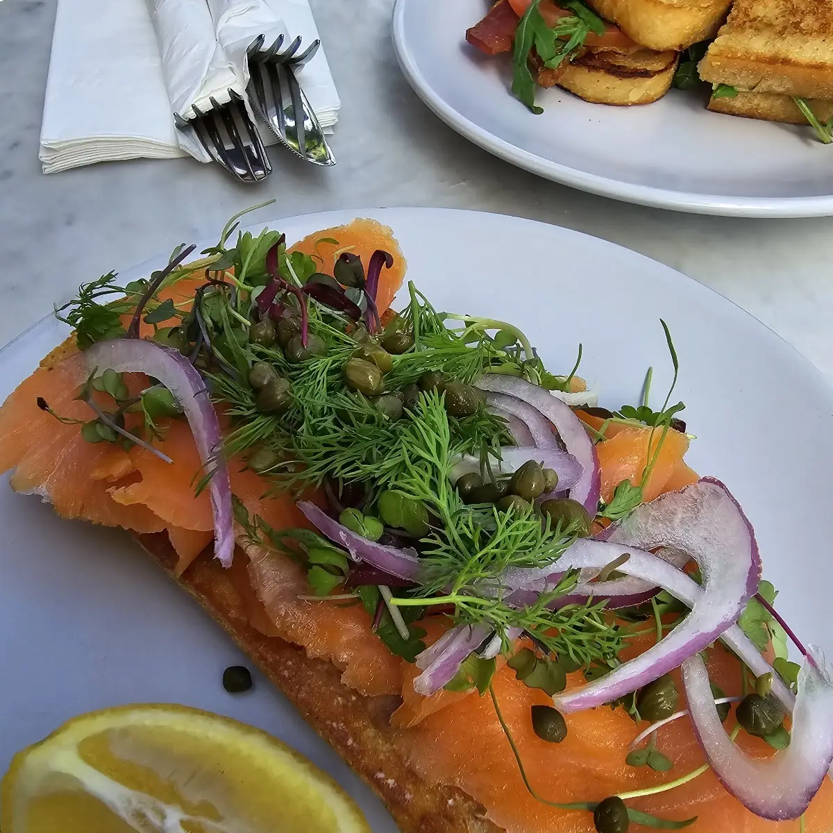 Salmon Lox Toast