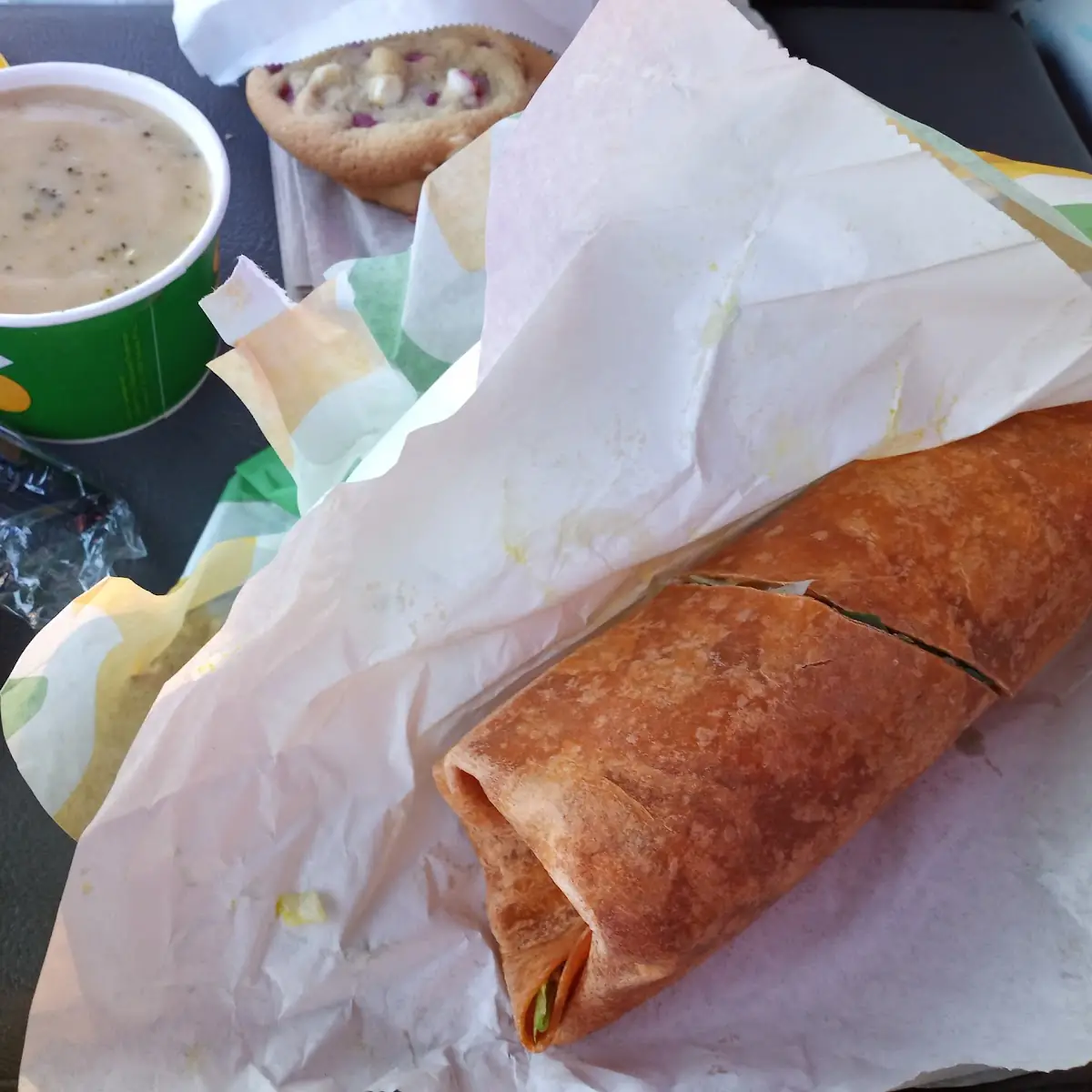 Broccoli Soup Strawberry Cheese Cake Cookies Sub