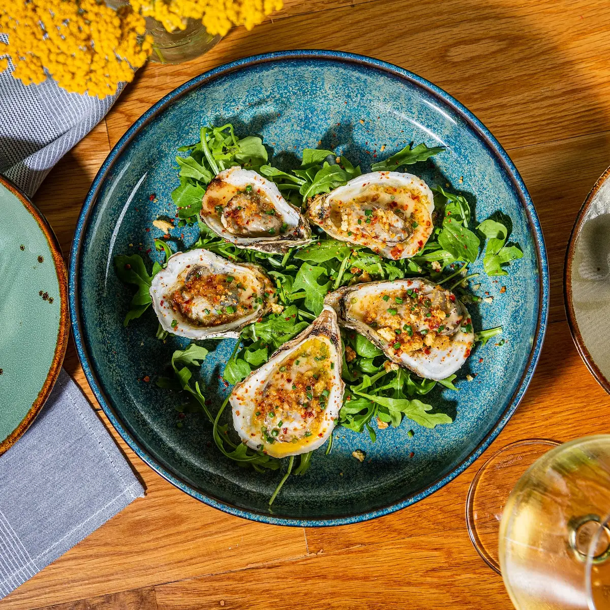 Wood Grilled Oysters