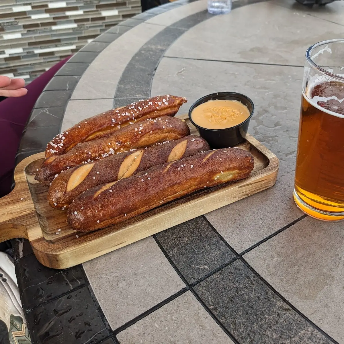 Pretzels & Cheese Sauce