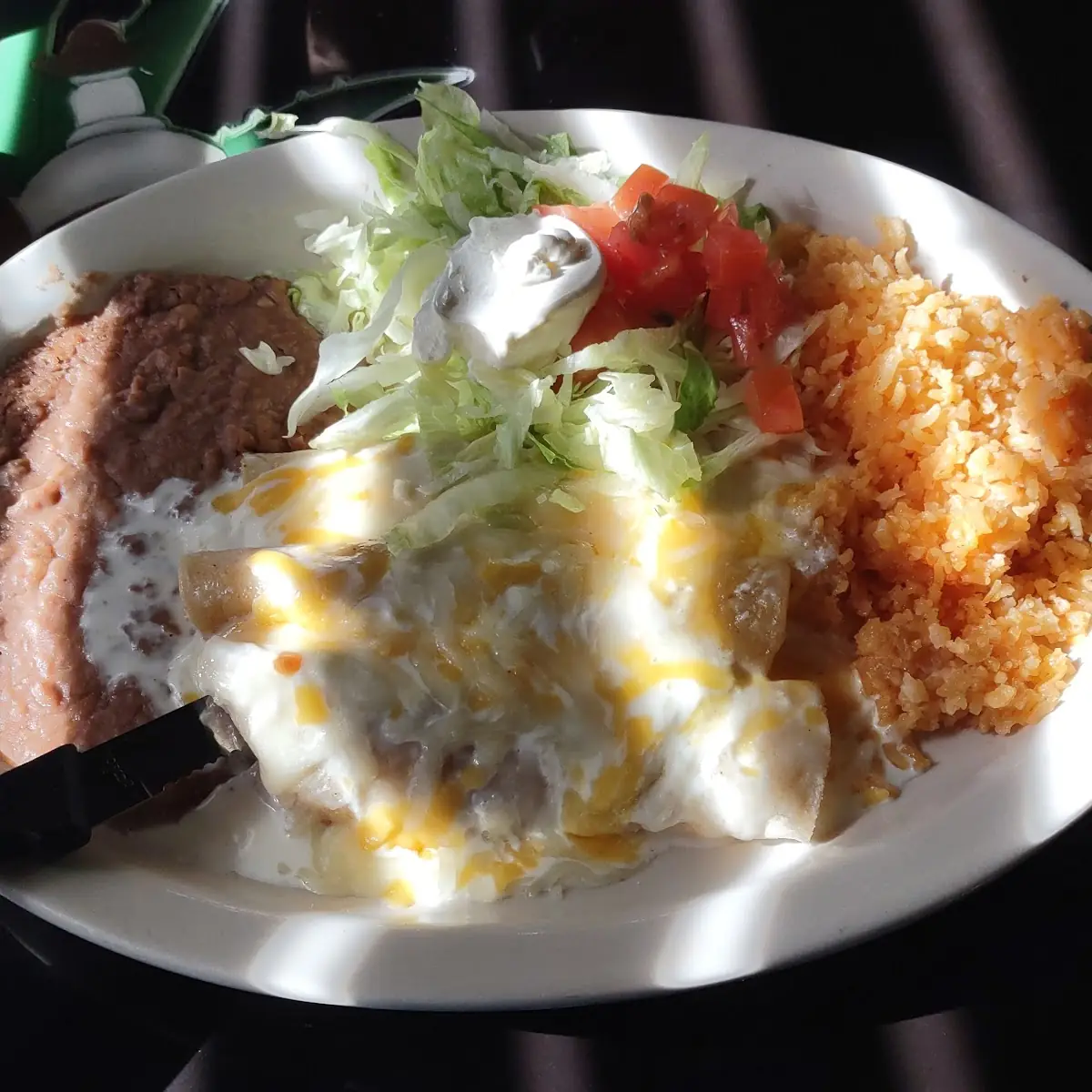 Taco Rice & Refried Beans