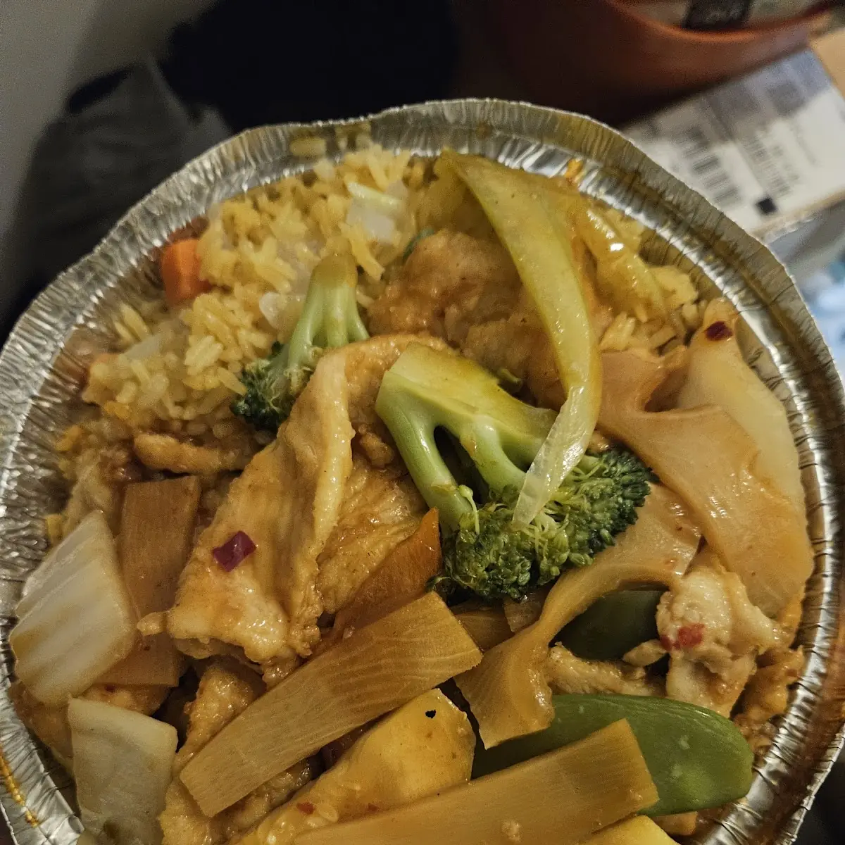 Garlic Chicken Fried Rice