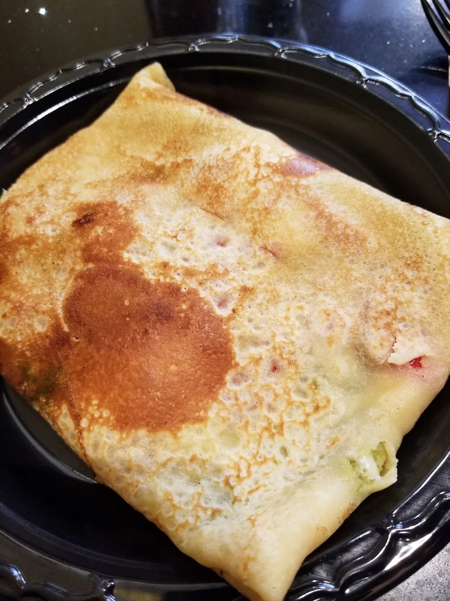Savory Crepe with Mozzarella Caprese