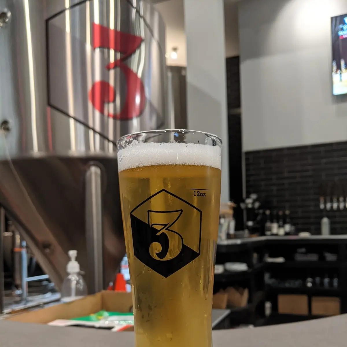 Golden Beer Glass