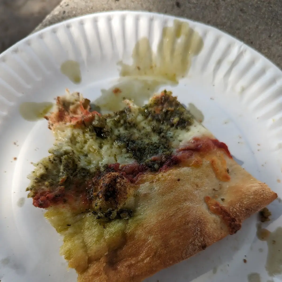 Pesto Pizza Slice